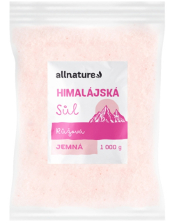 Allnature Himálajská sůl růžová jemná 1 kg
